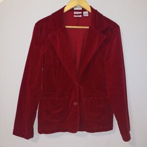 Vintage Carolina Blues Large Corduroy Blazer-2 Button-Notched Collar-Stretch-90s